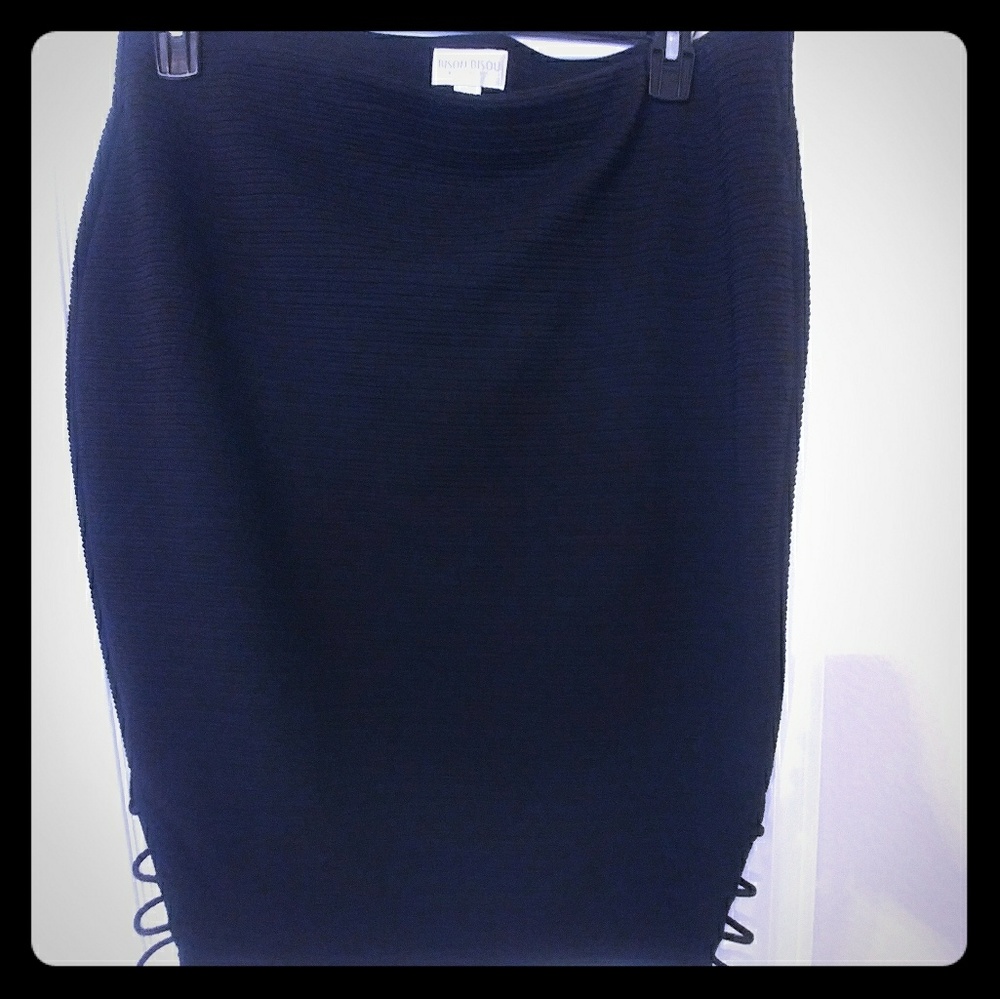 Bisou Bisou Pencil Skirt Black Size XL
